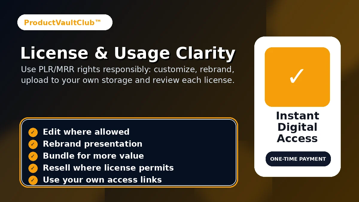 License clarity visual